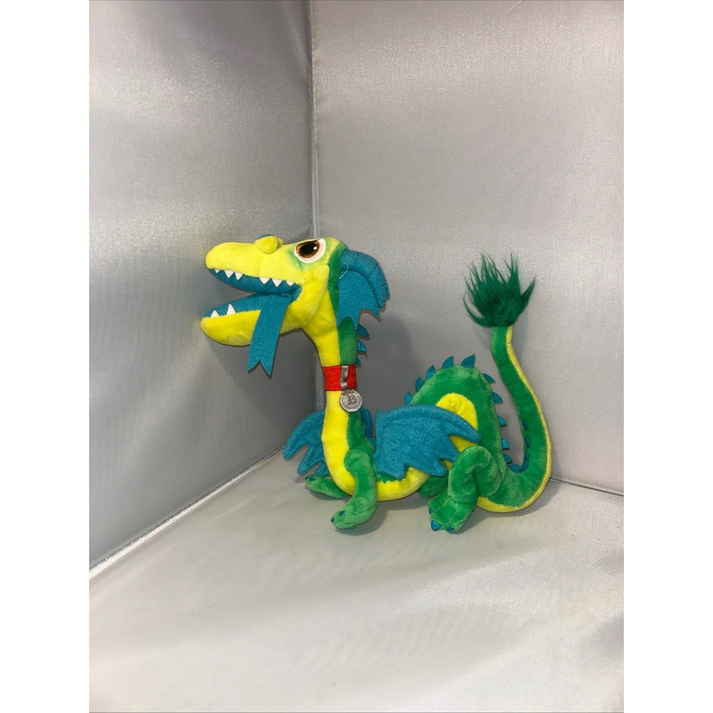 Disney Pixar Onward Blazey Dragon Plush Green Yellow Stuffed Animal Toy